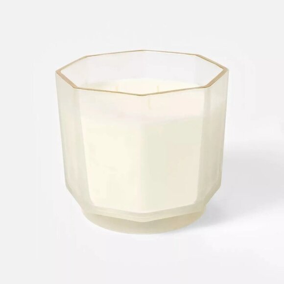 3-Wick Faceted Glass Clementine & Clove Jar Candle 21oz - Threshold Studio McGee - Picture 1 of 8